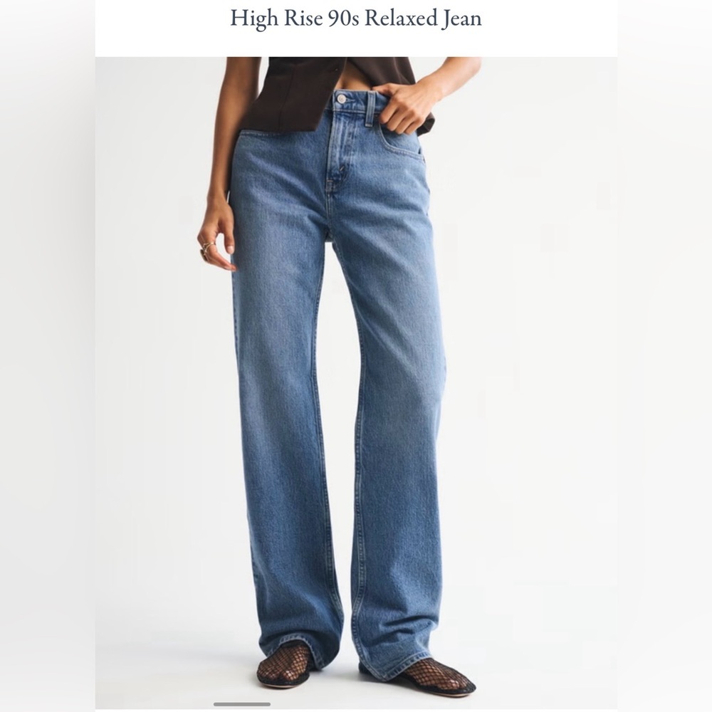 Abercrombie & Fitch High Rise Blue Jeans